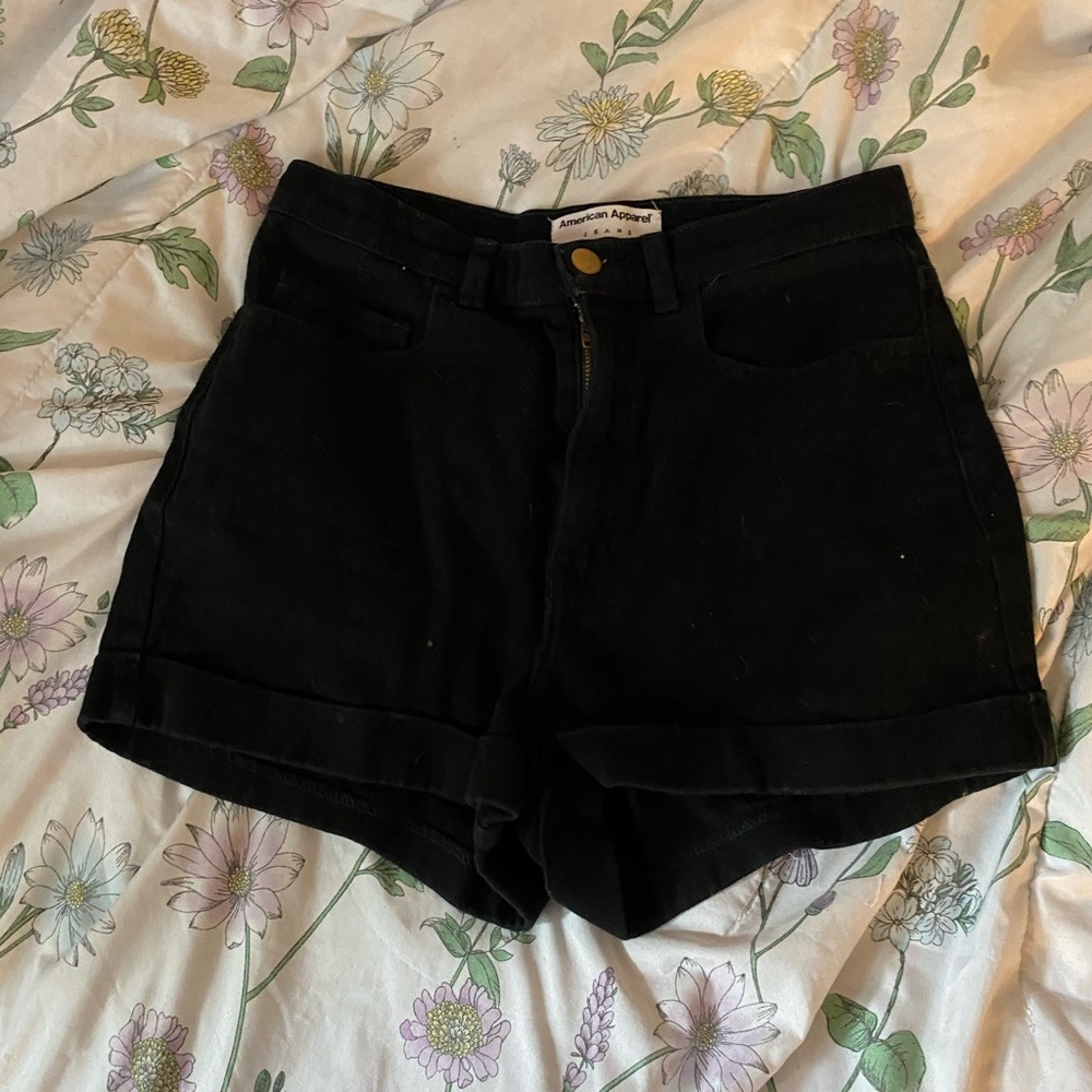 American Apparel high waisted Denim Shorts